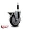 Service Caster 5'' Black Poly Swivel 7/8'' Expanding Stem Caster with Brake SCC-EX20S514-PPUB-BLK-PLB-78 - alternate 3